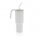 Vaso térmico de acero inoxidable reciclado antigoteo de 900ml color blanco cuarta vista