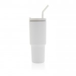 Vaso térmico de acero inoxidable reciclado antigoteo de 900ml color blanco quinta vista