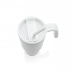 Vaso térmico de acero inoxidable reciclado antigoteo de 900ml color blanco séptima vista
