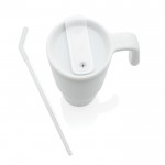 Vaso térmico de acero inoxidable reciclado antigoteo de 900ml color blanco octava vista