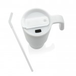 Vaso térmico de acero inoxidable reciclado antigoteo de 900ml color blanco novena vista