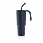 Vaso térmico de acero inoxidable reciclado antigoteo de 900ml color azul marino segunda vista