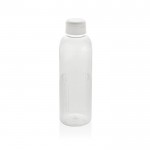 Botella de RPET con agarre y diseño ondulado con asa 750 ml color blanco