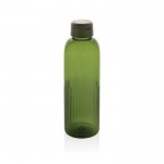 Botella de RPET con agarre y diseño ondulado con asa 750 ml color verde