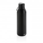 Botella térmica sin BPA con asa de transporte color negro