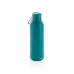 Botella térmica sin BPA con asa de transporte color turquesa