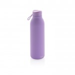 Botella térmica sin BPA con asa de transporte color violeta