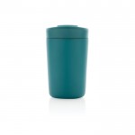 Tazas térmicas personalizadas sostenibles color turquesa tercera vista