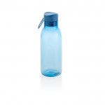 Botellas 100% de RPET con asa de transporte color azul