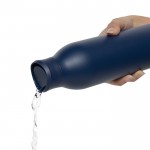 Botella ecológica con experiencia de bebida 360° 600 ml Avira Alok color azul marino sexta vista