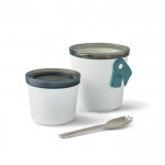 Fiambrera tipo vaso de 2 recipientes herméticos Black+Blum 900ml color turquesa segunda vista