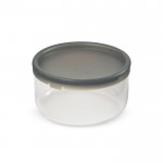 Bowl de vidrio con tapa de silicona antigoteo Black+Blum 750ml color plateado cuarta vista