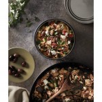 Bowl de vidrio con tapa de silicona antigoteo Black+Blum 750ml color plateado