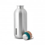Botella de agua de acero inoxidable con antigoteo Black+Blum 600ml color turquesa segunda vista