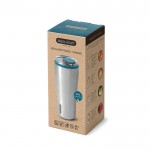Vaso térmico de aceor inoxidable con antigoteo Black+Blum 600ml color turquesa vista con caja