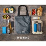 Bolsa térmica impermeable con compartimento dividido Black+Blum 16L color gris vista de ambiente 4