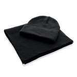 Bufanda acrílica de Polylana® de estilo elegante y sofisticado color negro tercera vista