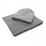 Bufanda acrílica de Polylana® de estilo elegante y sofisticado color gris tercera vista