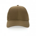 Gorra deportiva de RPET con 6 paneles y ajuste trasero de hebilla color verde segunda vista