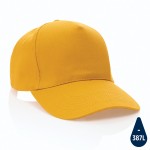 Gorras sostenibles personalizadas 280 g/m2 color amarillo oscuro