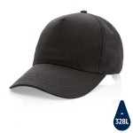 Gorras algodón reciclado 190 g/m2 color negro