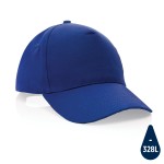 Gorras algodón reciclado 190 g/m2 color azul