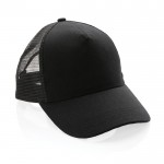 Gorra tipo camionero sostenible color negro septima vista