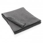 Bufanda fabricada en material sostenible color gris cuarta vista