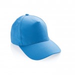 Gorras promocionales de algodón reciclado color azul claro