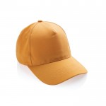 Gorras promocionales de algodón reciclado color naranja