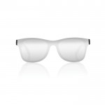 Gafas de sol eco con patillas de bambú y lentes espejo UV400 color marrón segunda vista