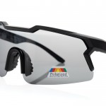 Gafas deportivas con lentes polarizadas y materiales eco UV400 color negro cuarta vista