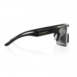 Gafas deportivas con lentes polarizadas y materiales eco UV400 color negro vista con logo