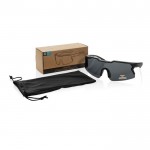Gafas deportivas con lentes polarizadas y materiales eco UV400 color negro vista con caja