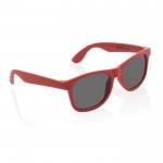 Gafas de sol de plástico PP reciclado color rojo