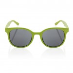 Gafas solares retro de fibra de paja de trigo y protección UV400 color verde segunda vista