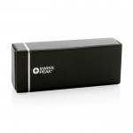 Gafas eco de sol polarizadas con protección UV400 Swiss Peak color negro segunda vista con caja
