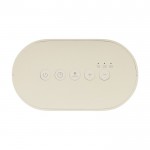 Reloj despertador eco con luz gradual y paisajes sonoros relajantes color beige séptima vista