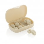 Tapones auditivos en silicona reciclada con reducción de ruido 36dB color beige
