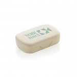 Tapones auditivos en silicona reciclada con reducción de ruido 36dB color beige vista con logo