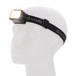 Linterna frontal ajustable con luz LED que incluye 6 modos de luz color negro tercera vista
