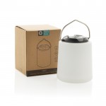 Lámpara portátil en plástico eco con tres modos de iluminación LED color blanco vista con caja