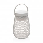 Lámpara de mesa de plástico reciclado con 3 modos de brillo IPX4 color gris