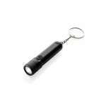 Linterna llavero recargable y ultra brillante con LED Gearx color negro
