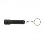 Linterna llavero recargable y ultra brillante con LED Gearx color negro tercera vista