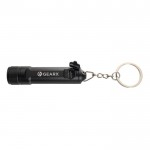 Linterna llavero recargable y ultra brillante con LED Gearx color negro cuarta vista