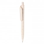Bolígrafo de diseño fabricado en paja de trigo color natural