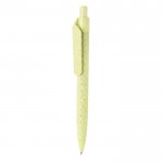 Bolígrafo de diseño fabricado en paja de trigo color verde claro