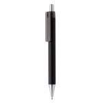 Bolígrafos promocionales con punta de cromo color negro