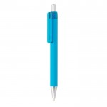 Bolígrafos promocionales con punta de cromo color azul